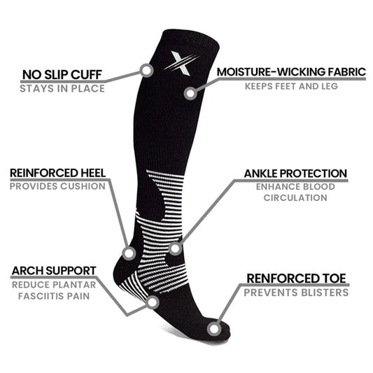 Extreme Fit - RECOVERY PACK COMPRESSION SOCKS (6-PAIRS) - KNEE-LENGTH
