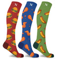 FOOD LOVE COMPRESSION SOCKS (3-PAIRS)