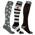 Extreme Fit - MEDICINE 101 COMPRESSION SOCKS (3-PAIRS) - KNEE-LENGTH
