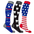 Extreme Fit - DENTIST APPROVED COMPRESSION SOCKS (3-PAIRS) - KNEE-LENGTH