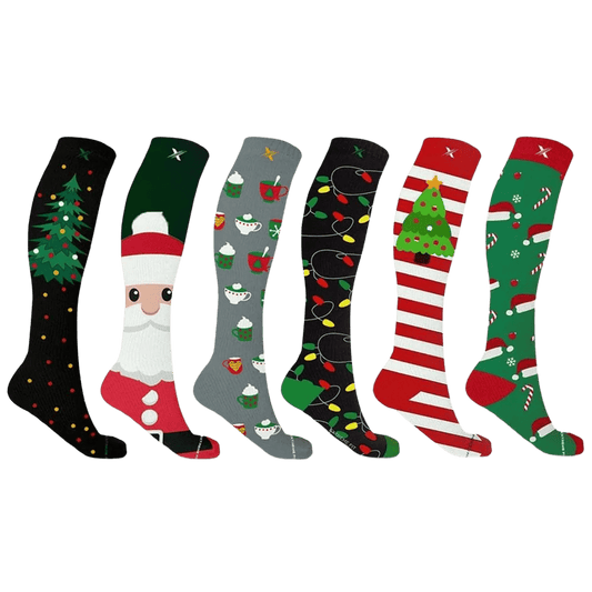 Extreme Fit - HOLIDAY NECESSITIES SOCKS (6-PAIRS) - KNEE-LENGTH