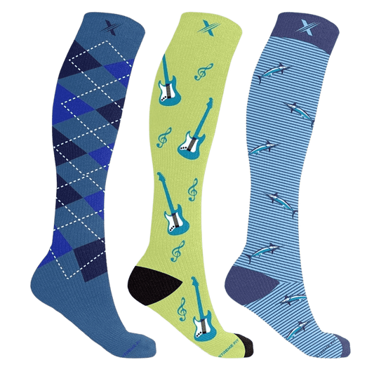 Extreme Fit - BOLD AND EXPRESSIVE SOCKS (3-PAIRS) - KNEE-LENGTH
