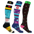 NURSE INSPIRED COMPRESSION SOCKS (3-PAIRS)