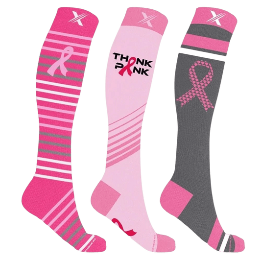 Extreme Fit - BCA THINK PINK SOCKS (3-PAIRS) - KNEE-LENGTH