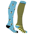 MISMATCHED: BEES IN THE TRAP COMPRESSION SOCKS