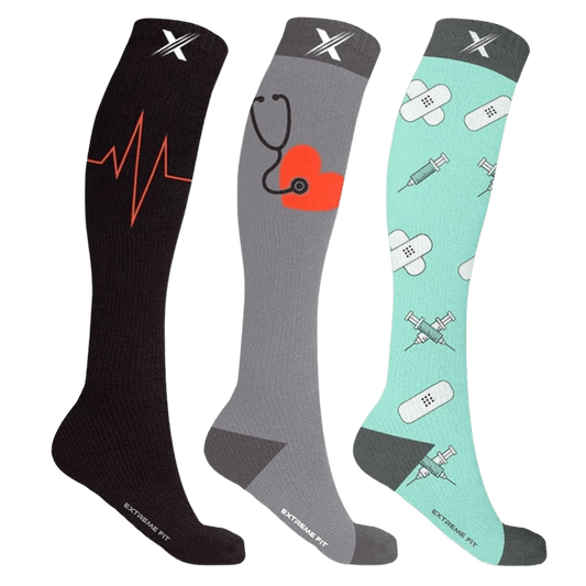 Extreme Fit - DOCTOR'S ORDERS COMPRESSION SOCKS (3-PAIRS) - KNEE-LENGTH