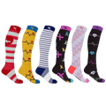 Extreme Fit - MEDICAL PRINTS COMPRESSION SOCKS (6-PAIRS) - KNEE-LENGTH