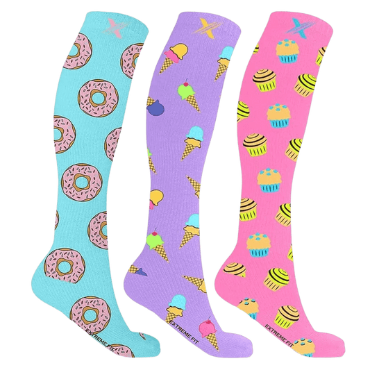 SWEET TOOTH COMPRESSION SOCKS (3-PAIRS)