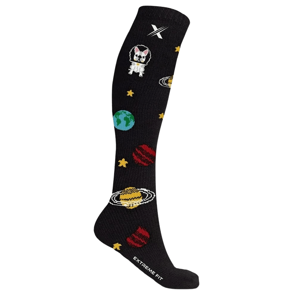 Extreme Fit - Dogs On The Moon Socks (1-Pair) - KNEE-LENGTH