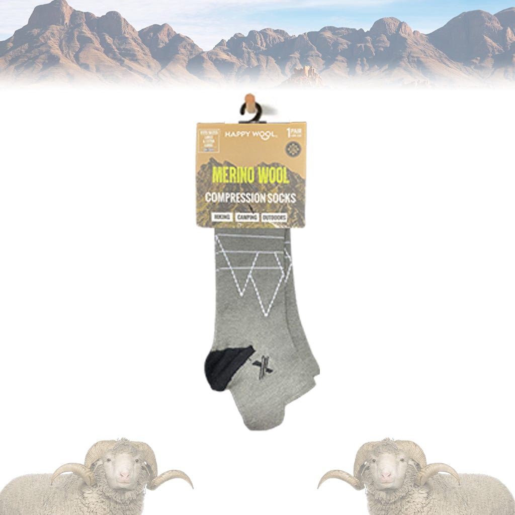 Extreme Fit - MERINO WOOL WARM ANKLE SOCKS - CHARCOAL - ANKLE-LENGTH