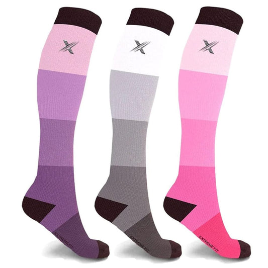 Extreme Fit - MANILLA COMPRESSION SOCKS (3-PAIRS) - KNEE-LENGTH
