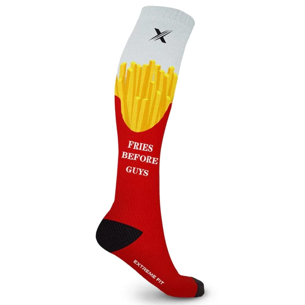 Extreme Fit - Fries Before Guys Compression Socks (1-Pair) - KNEE-LENGTH