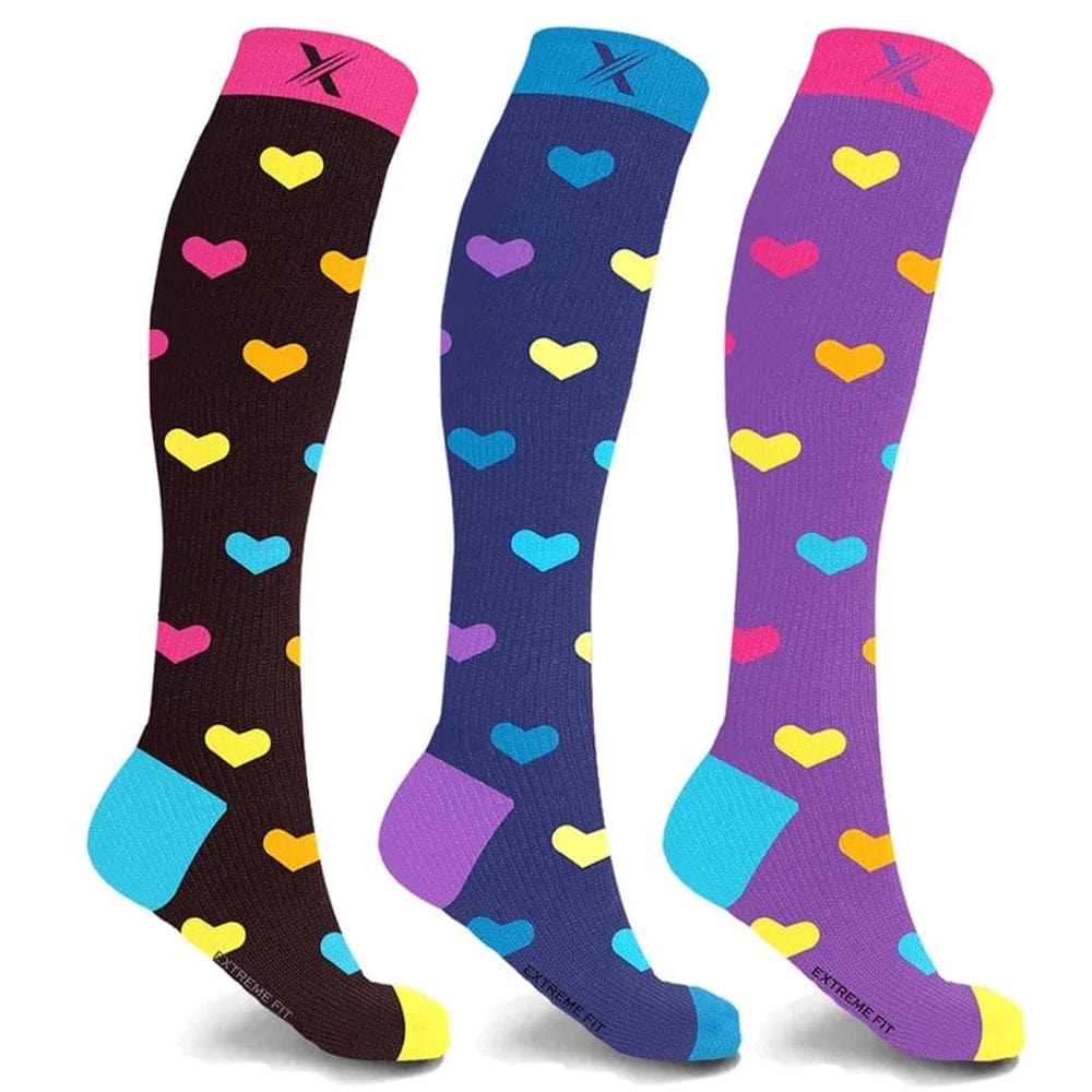 Extreme Fit - LOVE IS IN THE AIR (3-PAIRS) - KNEE-LENGTH