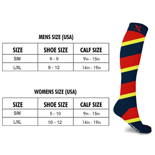Extreme Fit - FESTIVAL PACK COMPRESSION SOCKS (3-PAIRS) - KNEE-LENGTH