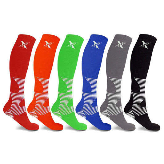 Extreme Fit - RECOVERY PACK COMPRESSION SOCKS (6-PAIRS) - KNEE-LENGTH